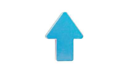 Single Blue Arrow Pointing Up