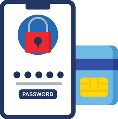 Password icon design concept