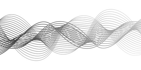 An elegant, abstract composition of undulating waves in monochromatic grayscale, evokes a sense of fluid movement. lines twist and weave, offering a visual dance.