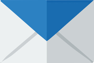 Simple Blue and Gray Envelope Illustration
