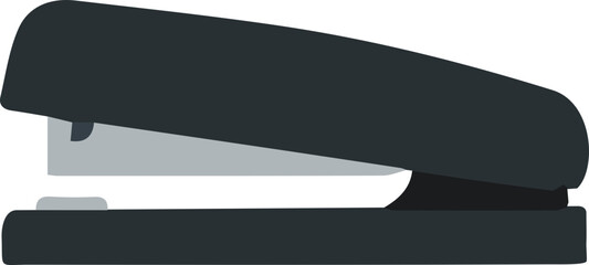 Illustration of a Dark Gray Stapler
