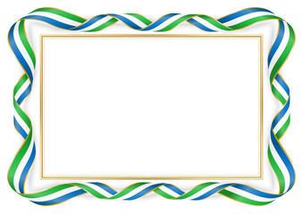 horizontal document frame with the colors of the