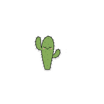 Cute Cartoon Cactus