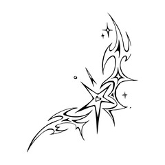 Gothic Neo Sigilism Tattoo Design Vector