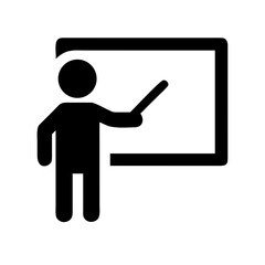 Person teaching with whiteboard