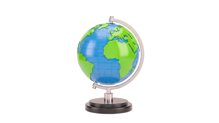 Desktop Globe Displaying Africa and Europe