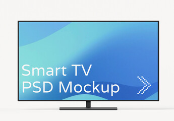 Smart TV PSD Mockup Display