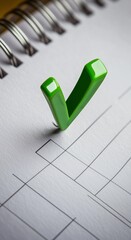 Calendar icon with a greencheckmark, schedule, appoitment, planning concept