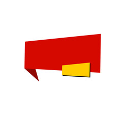 Abstract announcement banner design element