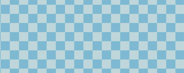 Fototapeta premium Classic light blue vichy gingham check seamless pattern
