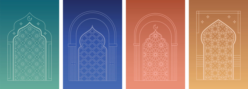 Invitation card for Iftar during Ramadan Kareem, featuring an Islamic adorned, suitable for events and parties.