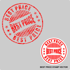 Best price, red rubber stamp vector