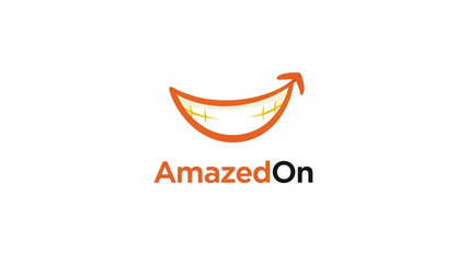 AmazedOn Logo Design - Creative Parody Smile Graphic for Branding and Social Media