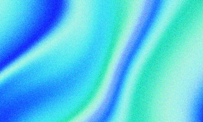 Abstract Wavy Gradient Background in Blue and Green