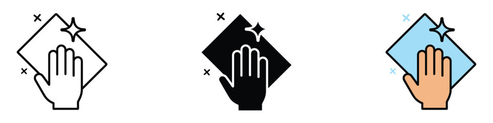 Clean icon vector. cleanliness and hygiene symbol. vector illustration.