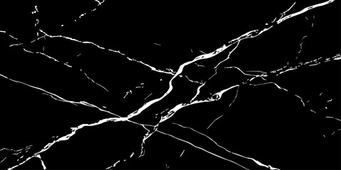 Elegant black marble texture with bold white natural veins forming dramatic cracks. High-resolution stone background ideal for luxury design, interior decor, tiles, surfaces, wallpapers, and branding.