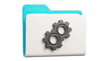 File Folder with Settings Icon