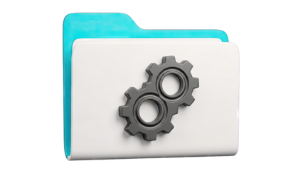 File Folder with Settings Icon