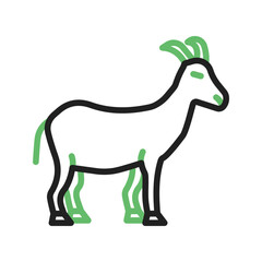 Fototapeta premium Goat icon vector image. Suitable for mobile apps, web apps and print media.