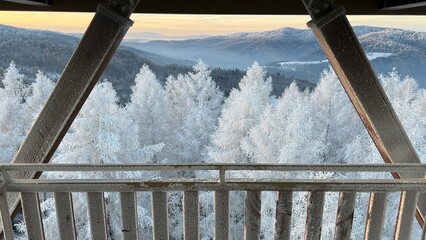 Zimowy poranek, Beskid Sądecki. © Maciej G. Szling