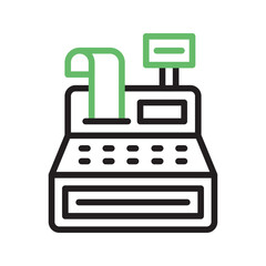 Fototapeta premium Cash Machine icon vector image. Suitable for mobile apps, web apps and print media.