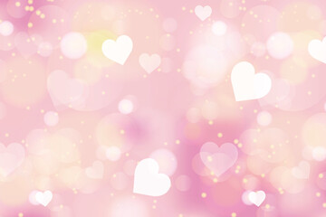 Pink Sparkling Romantic Background with Glitter and Soft Glow, for Valentine&rsquo;s Day, Beauty, E-commerce, and Kawaii Brand Design