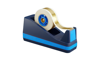 Modern Tape Dispenser with Gold Tape