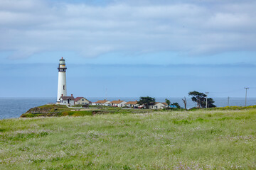 pigeon point lighthouse at highway no 1 in California © travelview