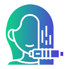 Fototapeta premium beauty salon Gradient icon