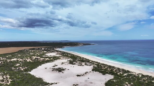 Aerial footage of Gym Beach South Australia