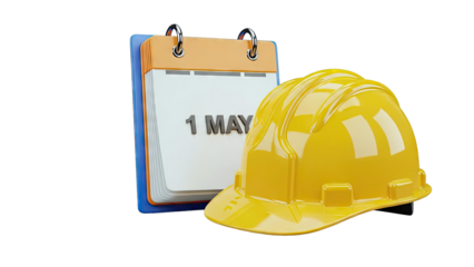 May Day Calendar and Hard Hat
