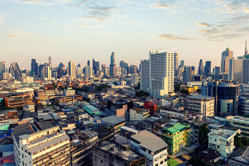 Aerial Bangkok Cityscape