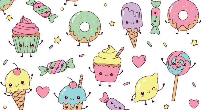 Delightful kawaii sweets collection