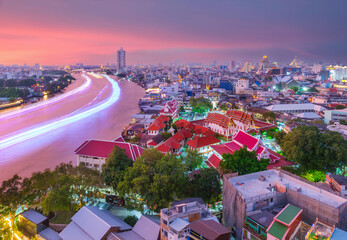 Aerial Bangkok Cityscape