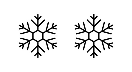 Snowflake, snow flakes icon. Winter season, ice weather symbol