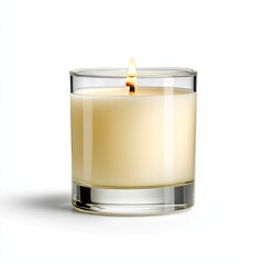 Lighting a scented candle home decorative item minimalist style close-up serenity and ambiance