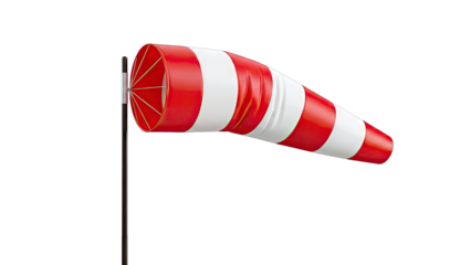Red and White Windsock