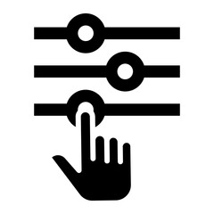 Fototapeta premium settings Solid icon