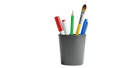 Art Supplies in a Holder