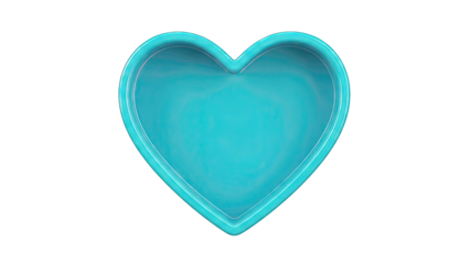 Blue Heart-Shaped Tray