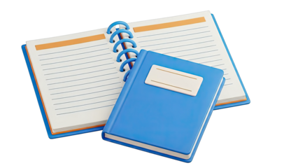 Blue Notebooks with Lined Pages