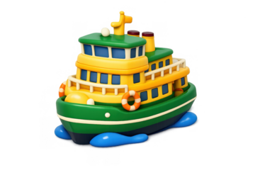 Colorful sydney ferry icon design for transportation and maritime themes