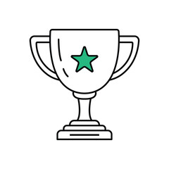 trophy cup icon, champion icon, first prize icon, win icon, trophy cup Symble, champion symbol