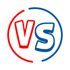 VS icon illustration, Versus logo modern design 