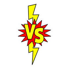 versus comic icon symbol vector illustration 