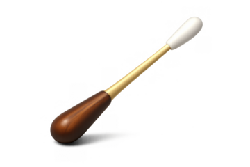 Musical conductors baton icon for classical music design and composition