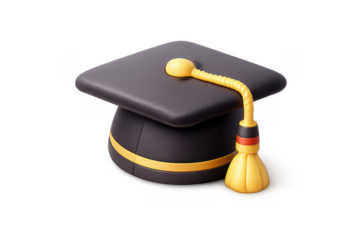 Minimalist graduation cap icon for academic achievement designs and educational celebrations