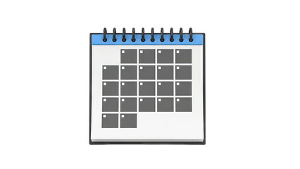 Spiral-Bound Desktop Calendar