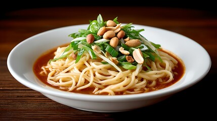 Delicious Asian cuisine featuring fresh noodles with savory ingredients, vibrant presentation, and authentic flavors perfect for restaurant menus and gourmet dining