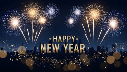 Universal New Year background for advertisements and banners